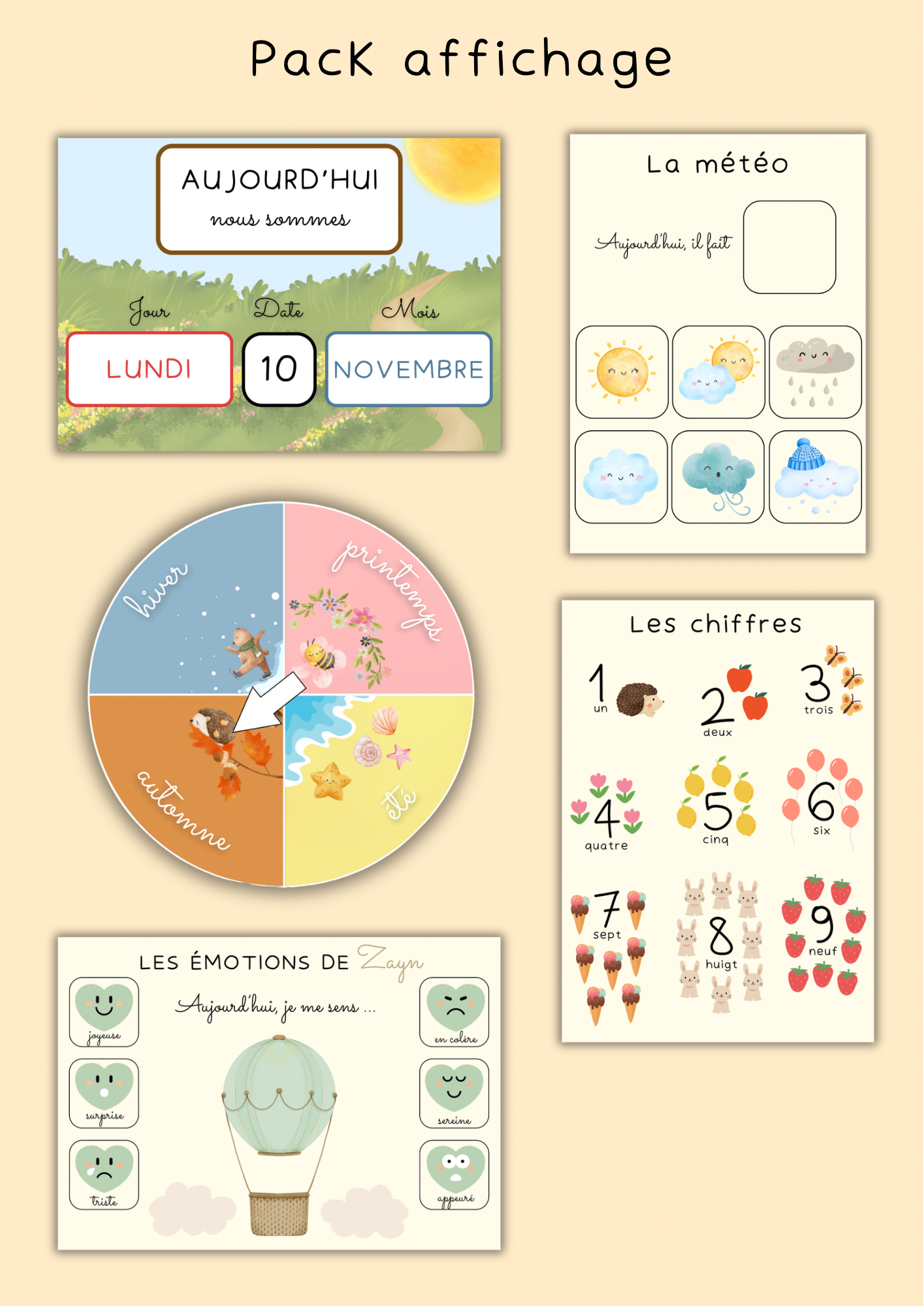 Mon pack d’affiches