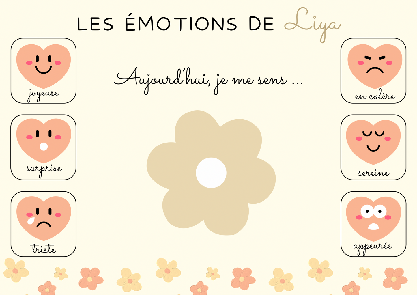 Tableau émotions enfant