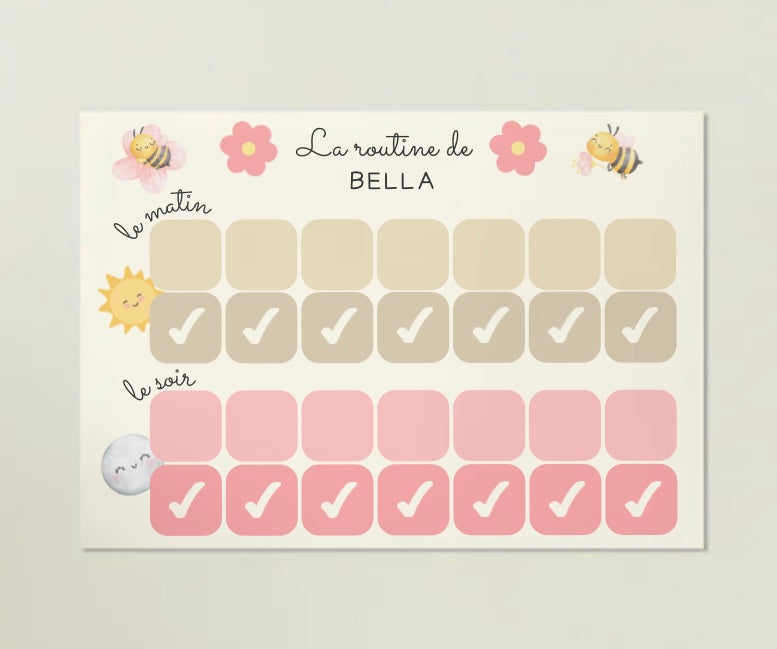 Ma routine du matin et du soir