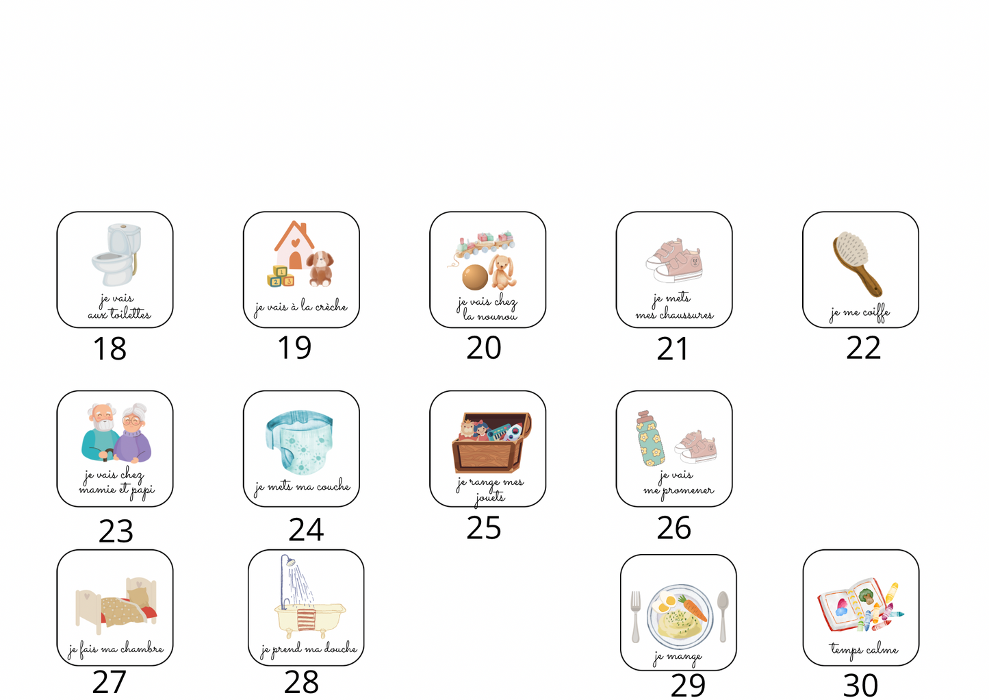 Ma routine du matin et du soir