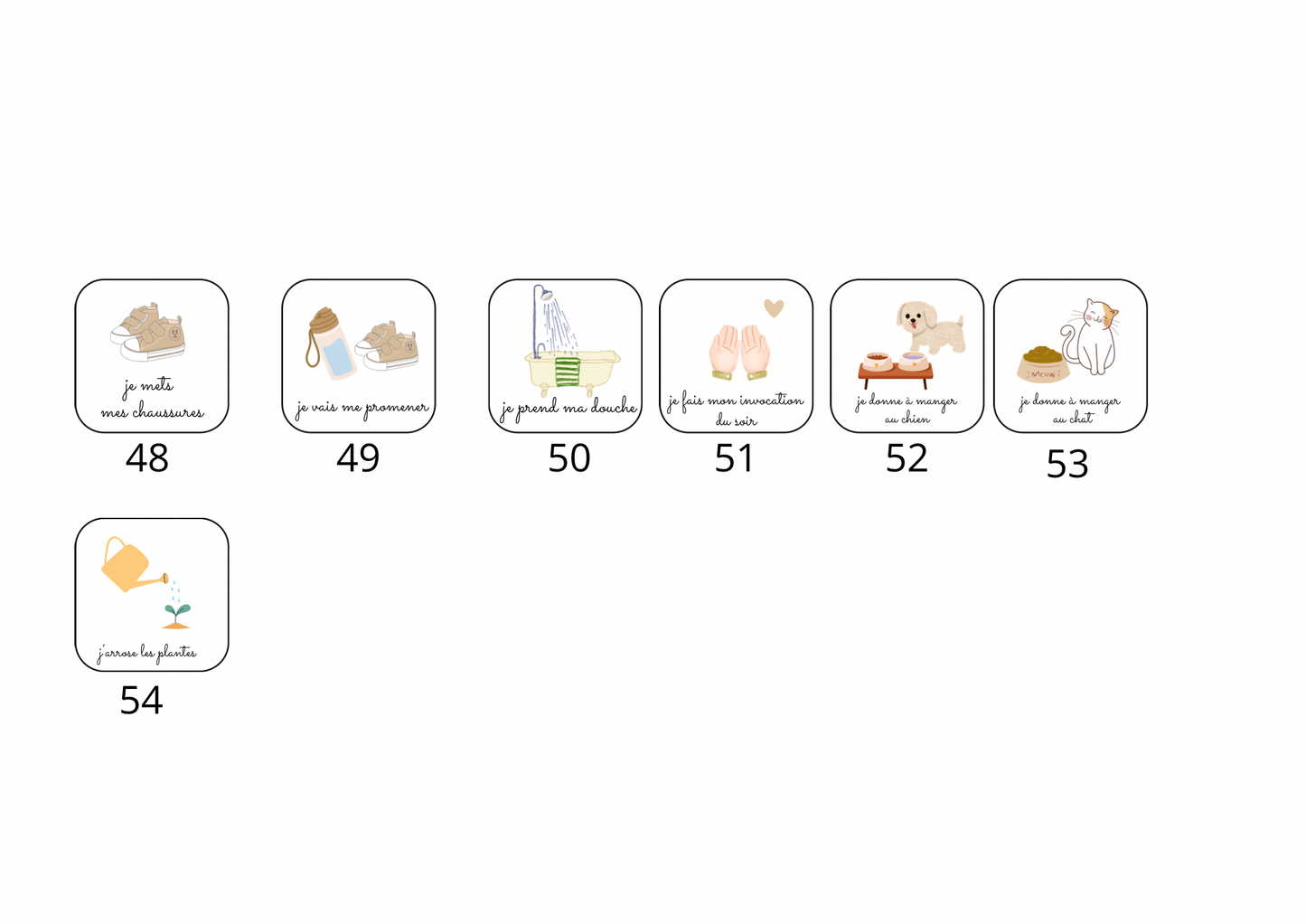 Ma routine du matin et du soir