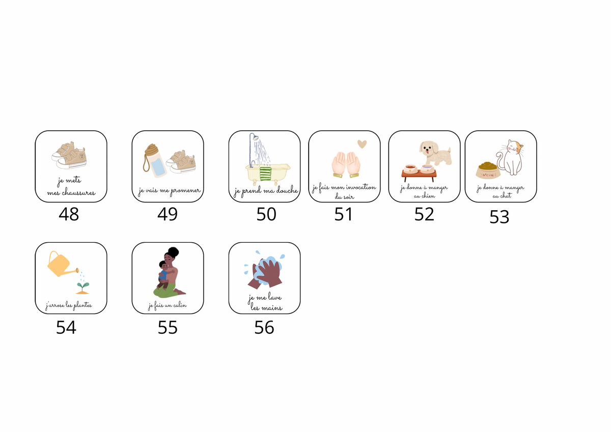 Routine Montessori personnalisée matin & soir – Autonomie