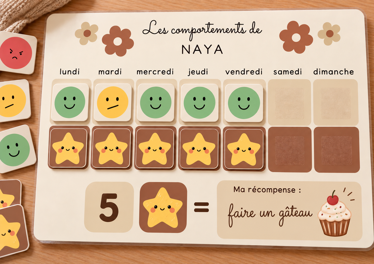 Mon tableau des comportements – Support éducatif personnalisé