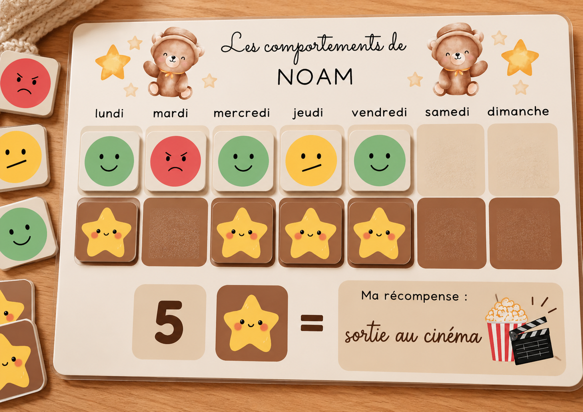Mon tableau des comportements – Support éducatif personnalisé