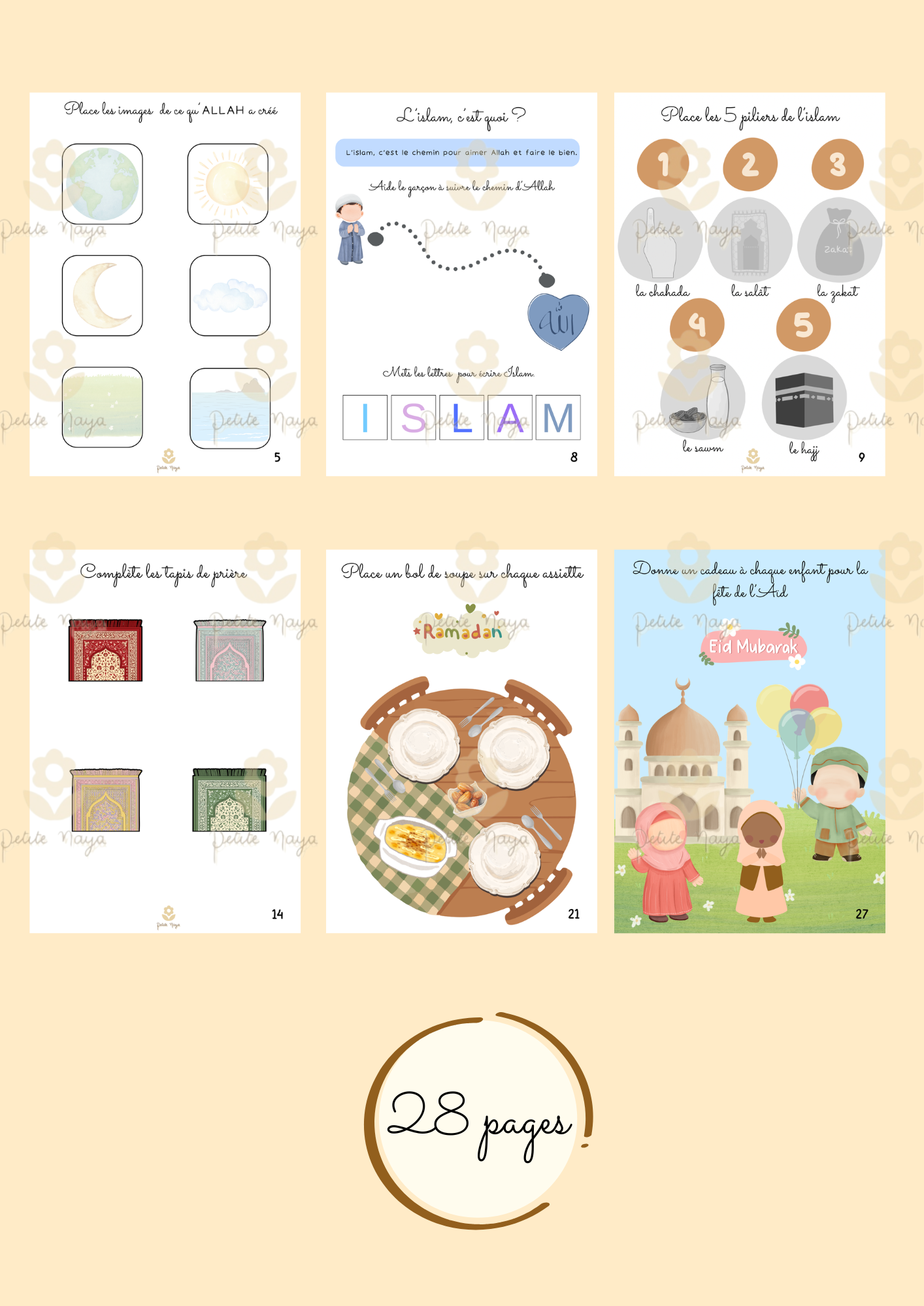 Livret d’activités petit muslim